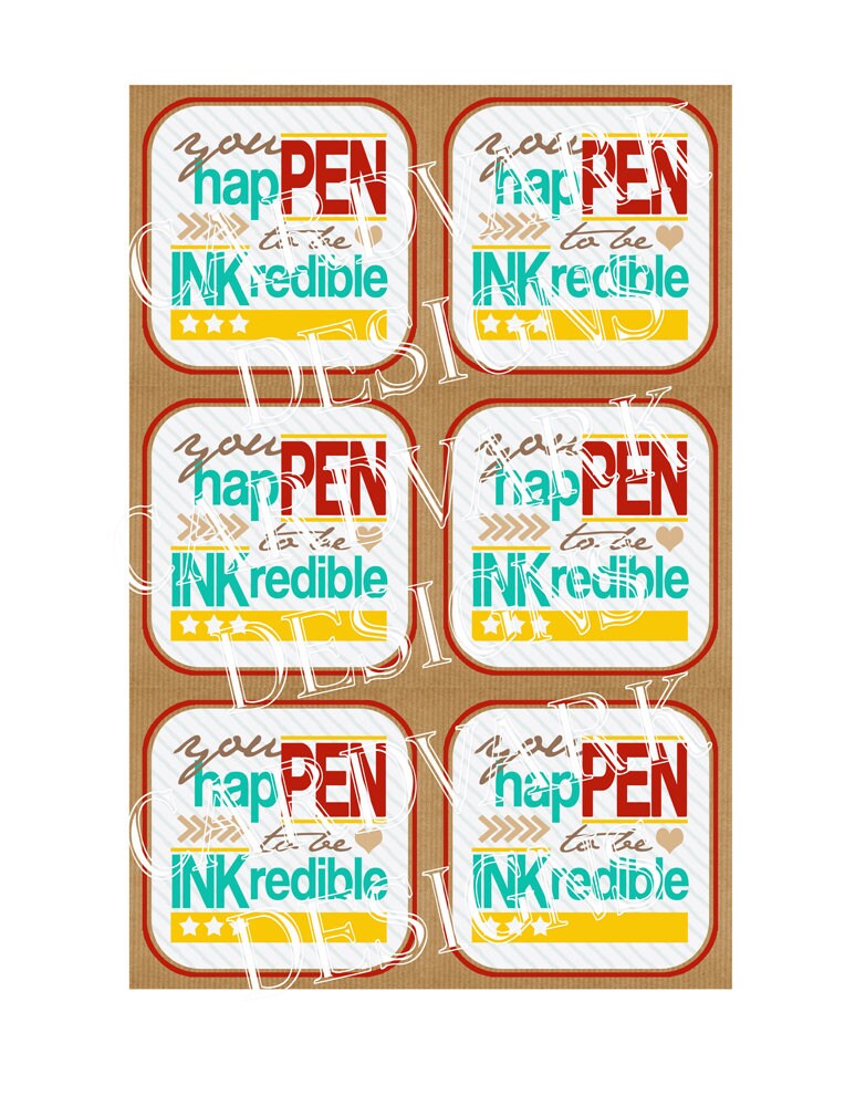 Printable Gift Tag, Happen to Be Incredible, End of Year, Thank You, Instant Download - Etsy printable-gift-tag-happen-to-be-incredible-end-of-year-thank-you-instant-download-etsy