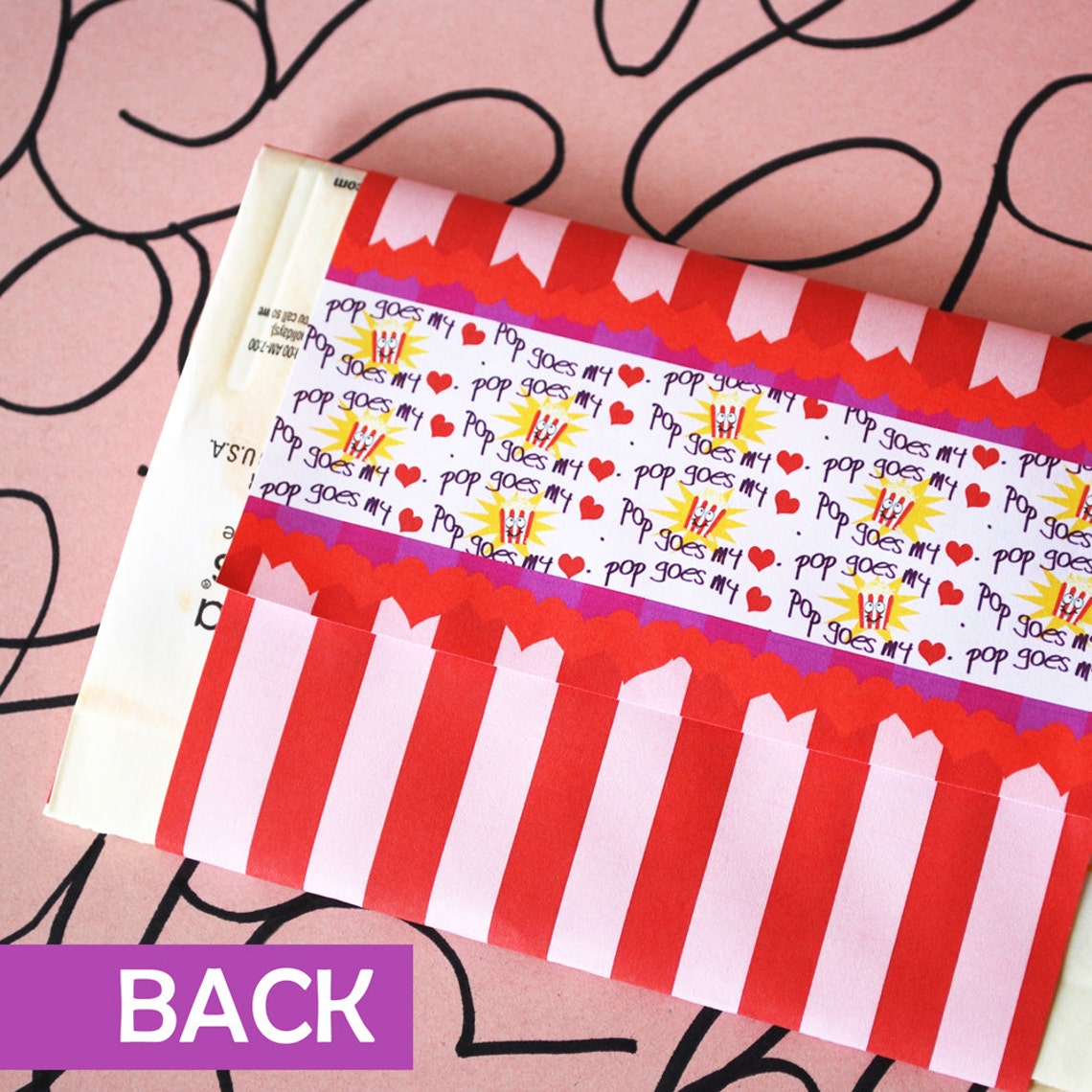 Printable DIY Valentine Popcorn Sleeve, Instant Download Classroom ...
