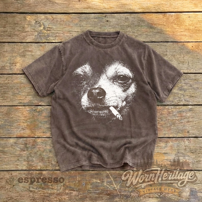 Comfort Colors Retro Chihuahua Graphic Tee, Vintage 90s Meme Dog ...