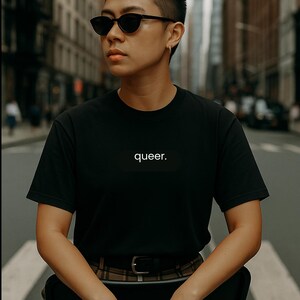 Queer Pride Rainbow Graphic Tee | LGBTQ+ Inclusive Shirt | Casual Unisex Fit