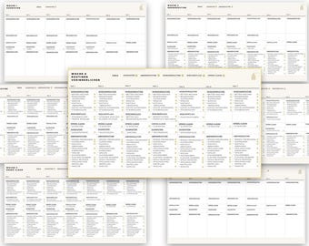 6-week household plan|Cleaning plan ready to check off: To find routines in your everyday life