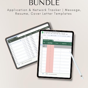 Sollicitatiebundel | CV, sollicitatiebrief, tracker (digitale download)