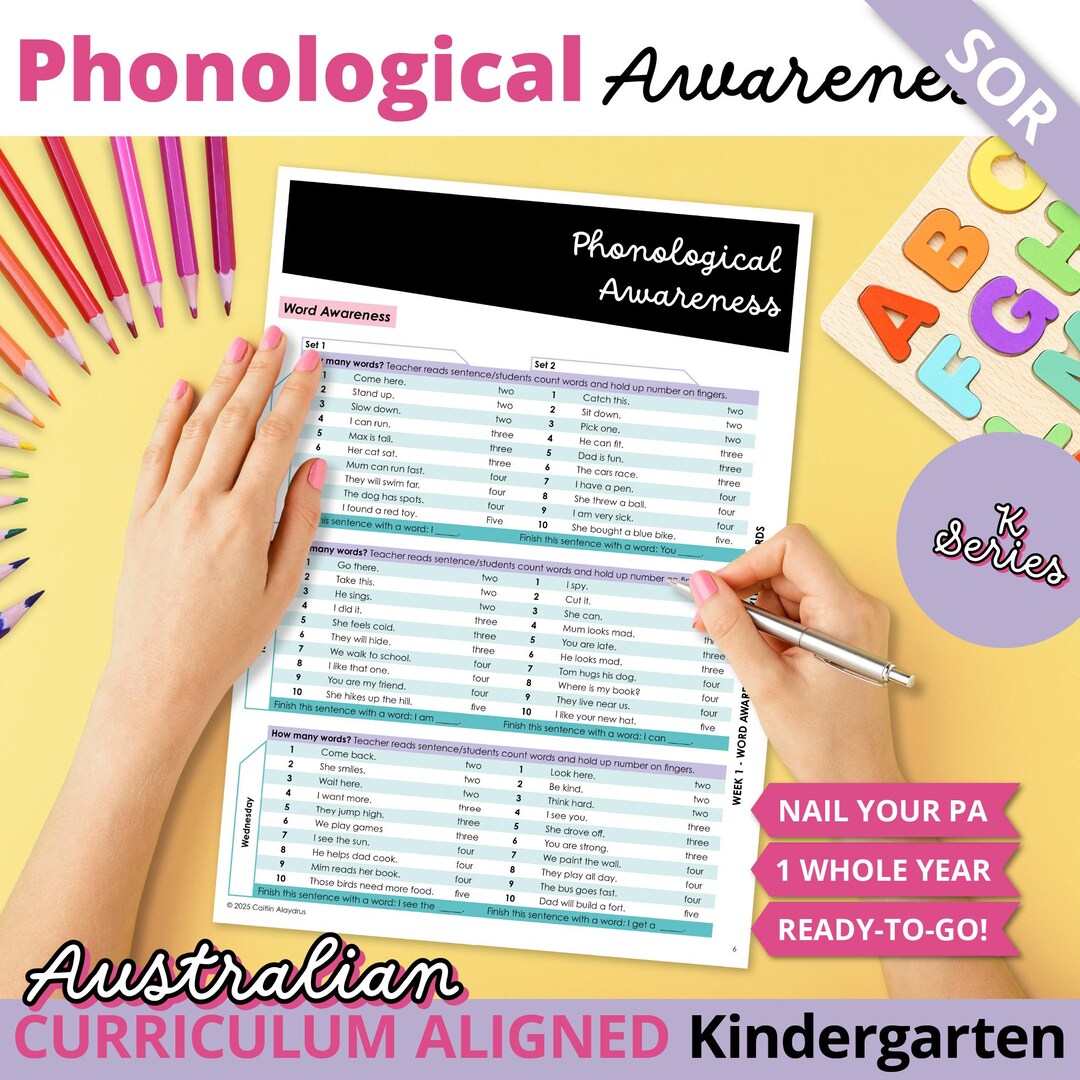Phonological/phonemic Awareness Program - Etsy