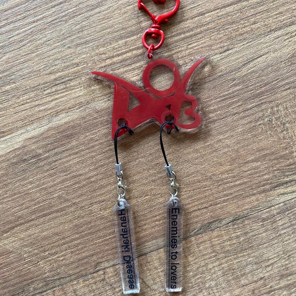 Ao3 Carabiner keychain and mystery tags
