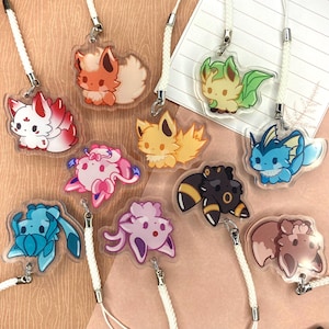 Eevee / Kitsune phone charms