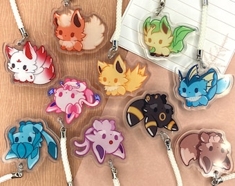 Eevee / Kitsune phone charms