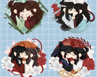 Danmei kiss stickers tgcf svsss erha mdzs