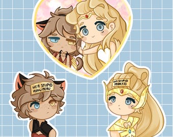 Catradora Chibi Stickers