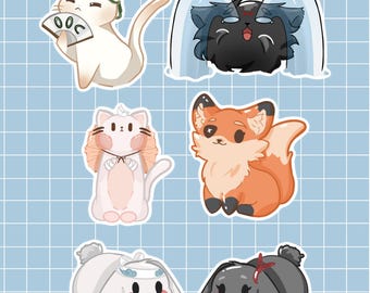 Fluffy Danmei stickers