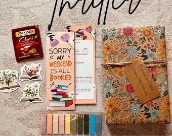 Blind Date with a Book, Book Lover Gift, Gift-Wrapped Surprise with Bookish Treat, Booktok, Romantasy Book
