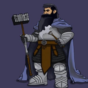 Dwarf Fantasy DnD Art Digital Print and Download