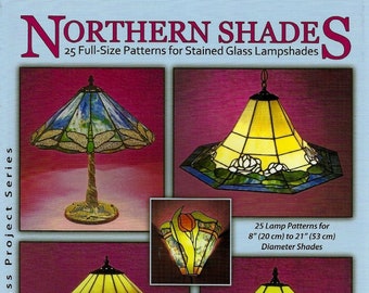 Vintage 1991 Northern Shades -Stained Glass Lampshade Patterns - Awesome lamp shade patterns!