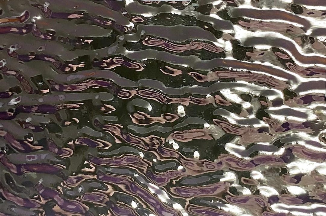 Silver Ripple Screen Thin Clear CBS 2x3 Red Silver Ripple 90 COE Dichroic Glass - Etsy