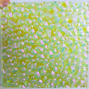 Clear 2x2 CBS Green Magenta Reflector Dew Drop 90 COE Dichroic Glass