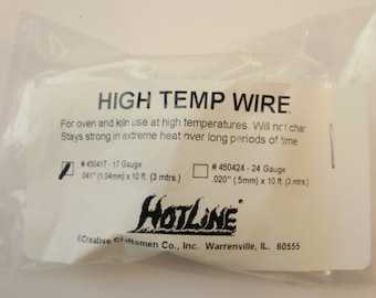 17 Gauge High Temp Wire for Glass Fusing and Kiln