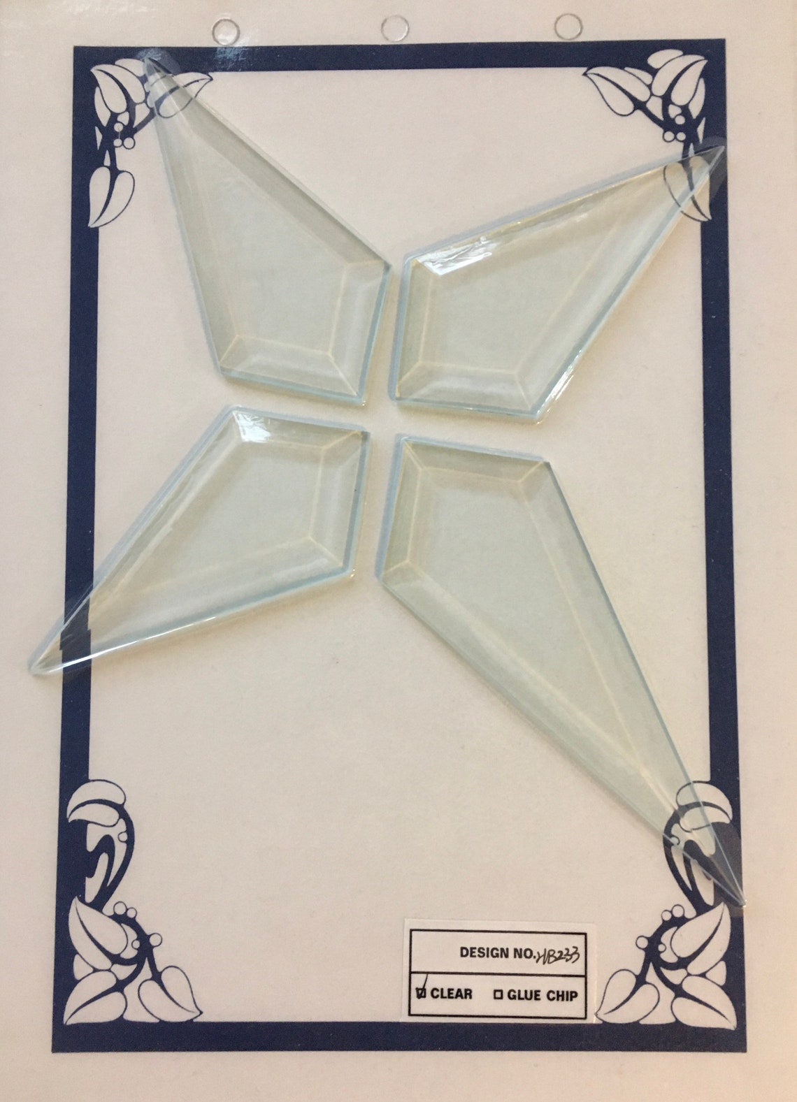 Large Glass Bevel Cross Cluster Kit for Stained Glass and Lead Etsy