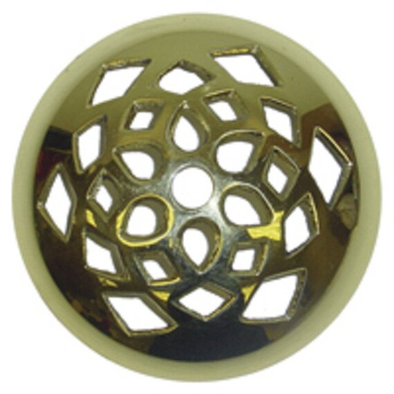 4 3/4" BRASS VASE CAP POLISHED & LACQUERED LAMP PART NEW 56128J 