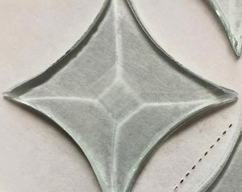 Clear 2 1/8" Bevel Star for Stained Glass and Leaded Projects