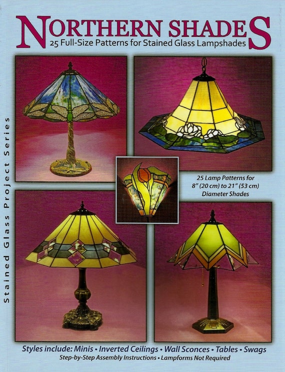 Northern Shades Stained Glass Lampshade Patterns Awesome Northern Shades Stained Glass Lampshade, How To Make A Stained Glass Lampshade Patterns