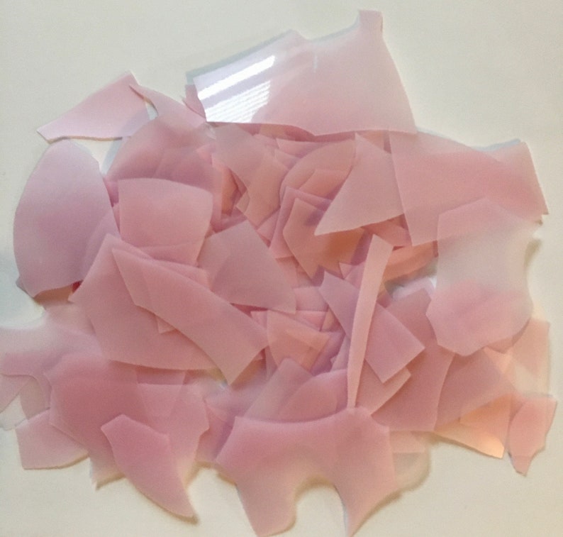 Bullseye Confetti Pink Opal Glass Chips for Fusing One Full Etsy