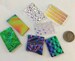 Black and Clear 90 COE Dichroic Mix 1 Ounce Glass Assortment - Nice! 