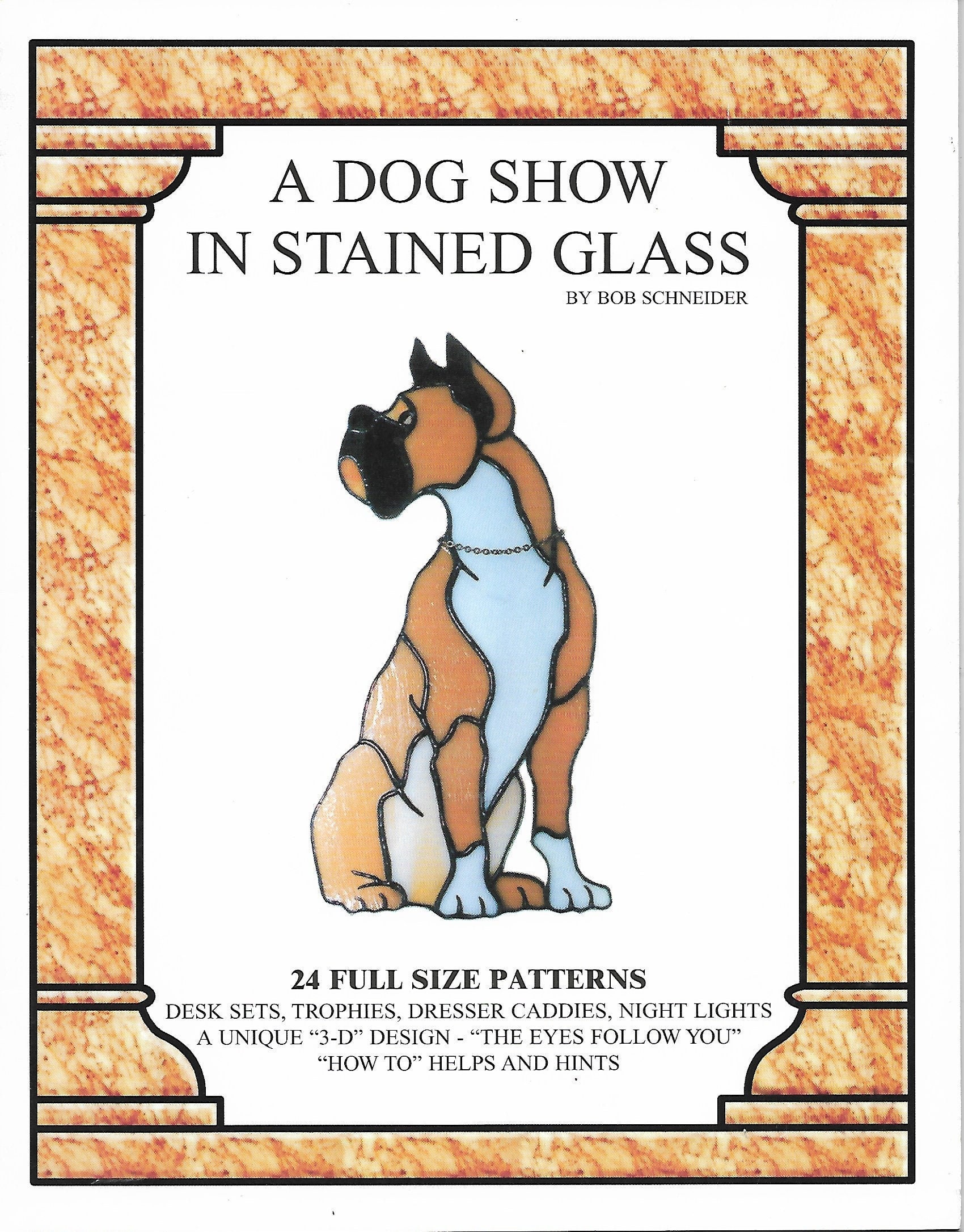 Vintage 'A Dog Show in Stained Glass' 1999 Pattern - Etsy
