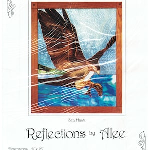 OOP "Sea Hawk" Full Size 1985 Stained Glass Pattern - Alee Soderman