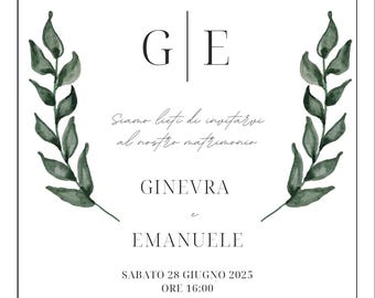 Partecipazione matrimonio