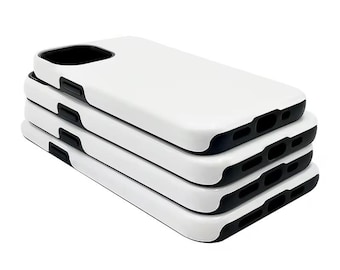 5-pak pustych etui 3D do sublimacji na telefony iPhone i Samsung: dwuwarstwowa ochrona