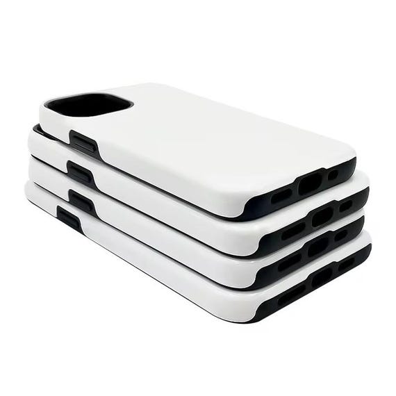 5 Pack Blank 3D Sublimation Phone Case For Iphone & Samsung: Double Layer Protection
