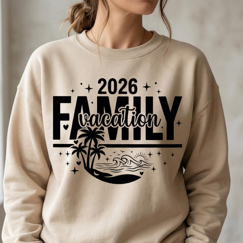 Family Vacation 2026 SVG PNG Bundle, Matching Family Trip Shirts ...