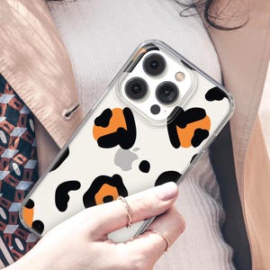 Clear Tiger Print Phone Case, Transparent Cover for Apple iPhone 12 13 14 15 16 Plus Pro, Samsung Galaxy, Xiaomi, Huawei, Google Pixel 89