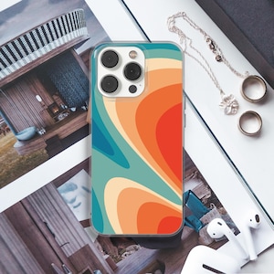 Colorful Vintage Phone Case, Groovy Retro 60s 70s 80s 90s Cover for iPhone 13 14 15 16 Pro Samsung S23 S24 S25 A13 A03 Xiaomi Huawei 102