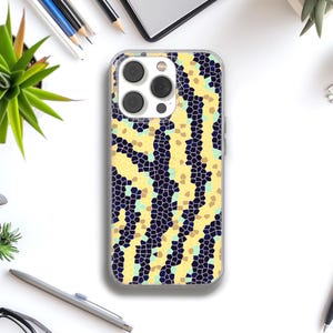 Snake Skin Phone Case, Reptile Pattern Cover for Apple iPhone 12 13 14 15 16 Plus Pro, Samsung Galaxy, Xiaomi, Huawei, Google Pixel 90