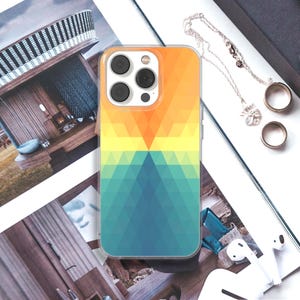 Retro Colorful Phone Case, Vintage Rainbow Cover for Apple iPhone 12 13 14 15 16 Plus Pro, Samsung Galaxy, Xiaomi, Huawei, Google Pixel 77