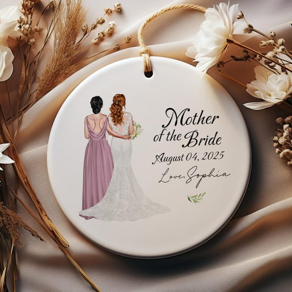 Mother of the Bride Gift From Daughter, Personalized Ceramic