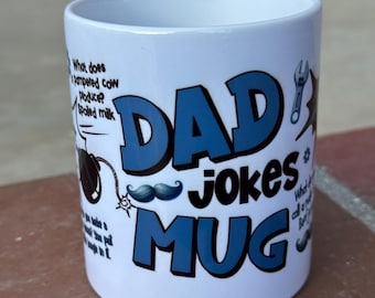 Taza divertida con chistes de papá, 11 oz, regalo perfecto para papá o amigos de papá