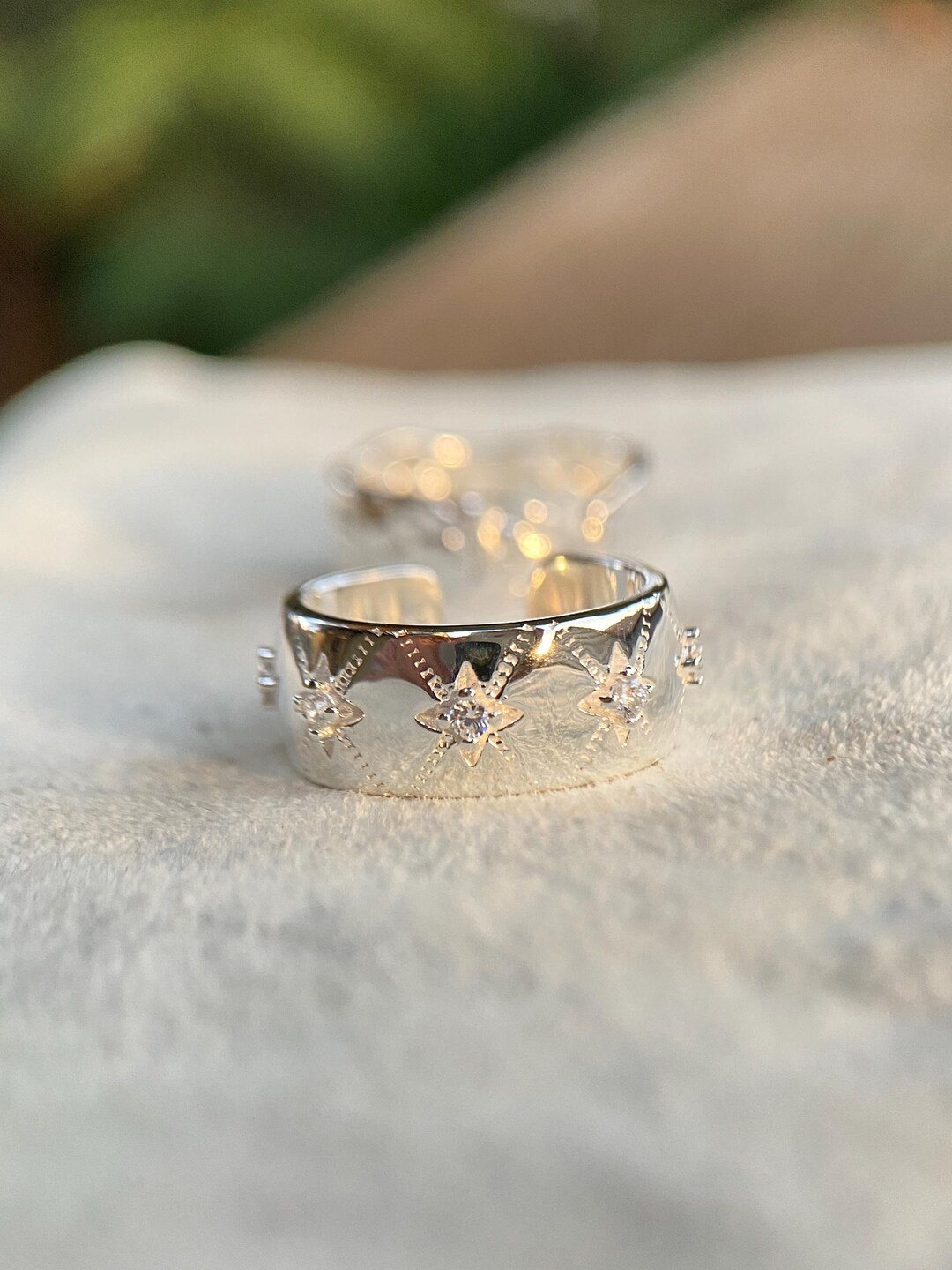 Vintage 925 Sterling Silver Star Ring Minimalist Four pointed Star vintage-925-sterling-silver-star-ring-minimalist-four-pointed-star