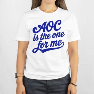 Political Activist T-Shirt, AOC Fan Tee, Liberal Progressive Top, Democratic Party Shirt, Unisex Jersey Short Sleeve Tee
