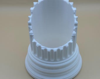 3D Printed Broken Roman Pillar Pen Holder: Classical Desk Decor