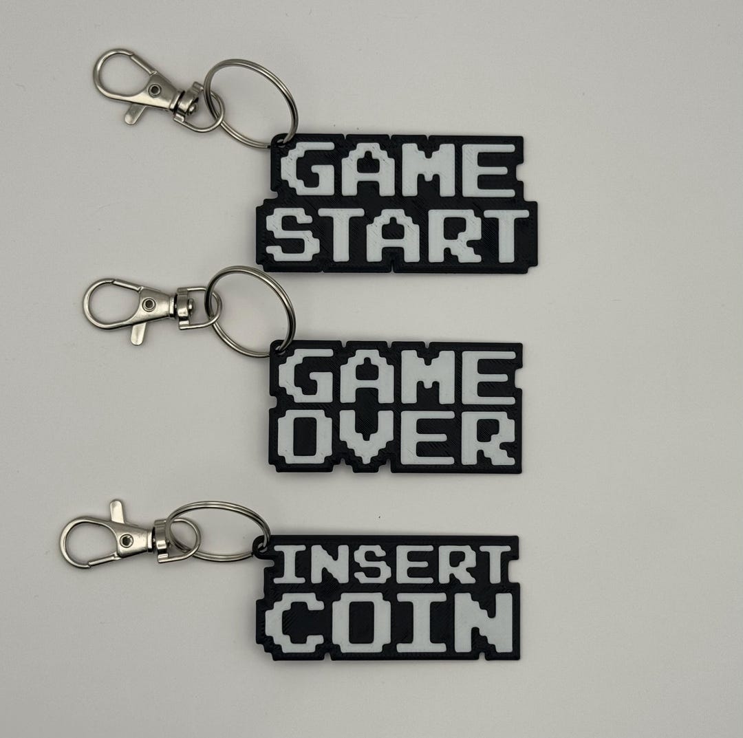 Retro Gamer Keychain: 8-bit Style, Geeky Gift - Etsy