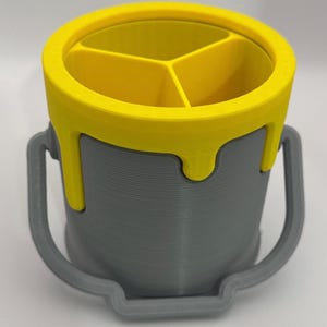 3D Printed Paint Can Organizer: Colorful Art Supply Holder