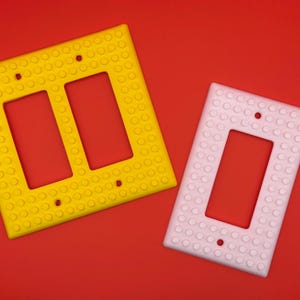 LEGO-Inspired Light Switch Cover: 3D Printed Kids Room Decor