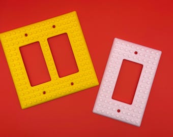 LEGO-Inspired Light Switch Cover: 3D Printed Kids Room Decor