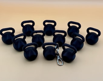 3D Printed Mini Kettlebell Keychain: Gym Gift for Fitness Lovers