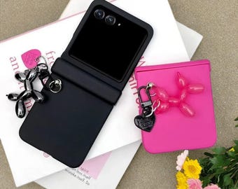 Rose Red Dog Pendant Chain Phone Case for Motorola Razr