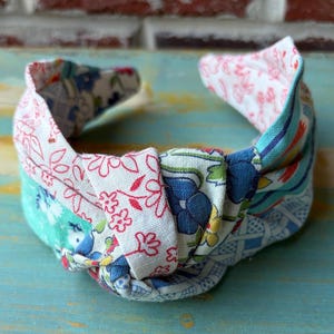 One-Of-A-Kind Vintage Quilt Headbands | Handmade Patchwork Hair Accessory