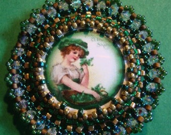 St. Patrick's Day Glam Pin