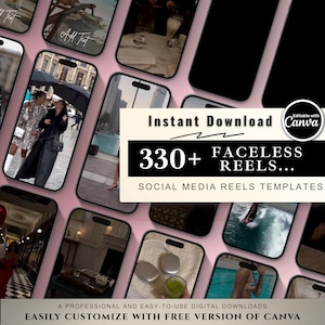 Luxury Women Faceless Reels, Instagram Template, Social Media Branding, Instagram Reels, Aesthetic Template, Digital Download