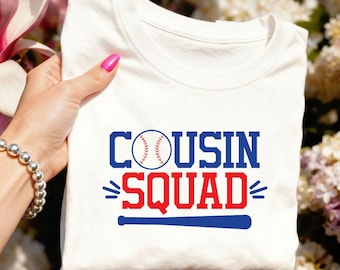 いとこチーム SVG | 野球いとこ SVG PNG | ティーボール 小さないとこ | DIY カスタム | 赤ちゃんいとこへの野球ギフト - 野球 SVG